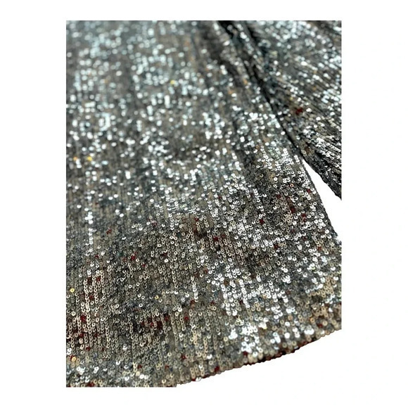 SPENSE SILVER SEQUIN TOP FLOWY SPARKLY SEQUIN WOMEN‎ SIZE SMALL NWT - Picture 7 of 7